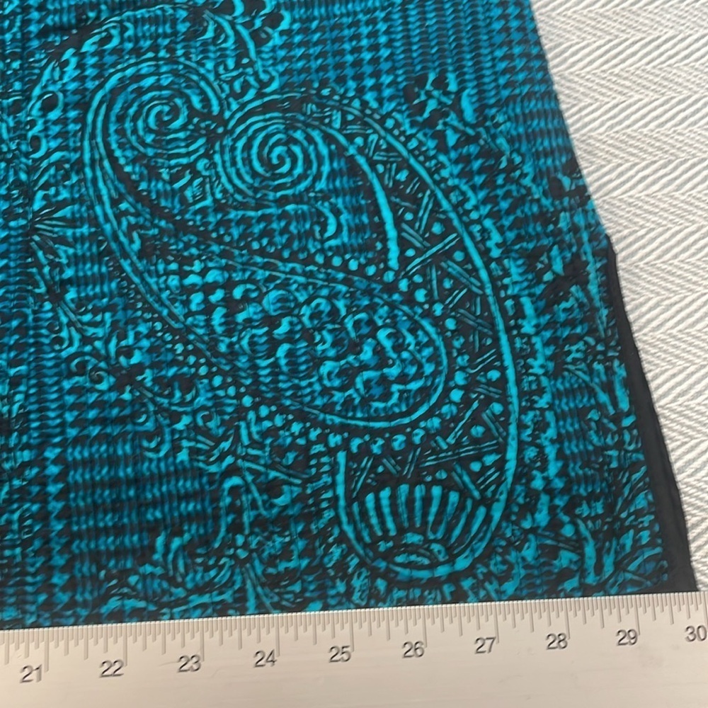 2X Jacket Pit to Pit 25 3/4’ Teal Blue and Black Reversible Preworn - Picture 11 of 13